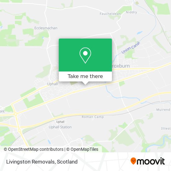 Livingston Removals map