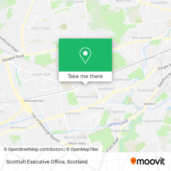 Scottish Executive Office map