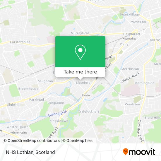 NHS Lothian map