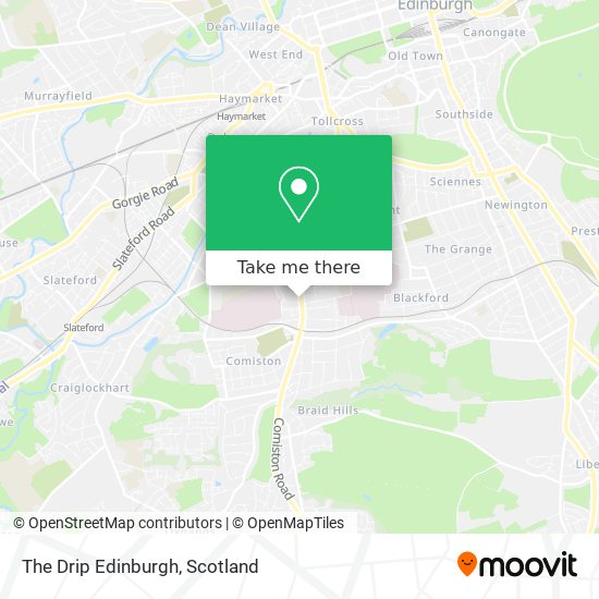 The Drip Edinburgh map