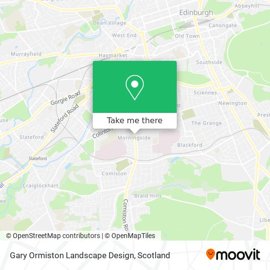 Gary Ormiston Landscape Design map