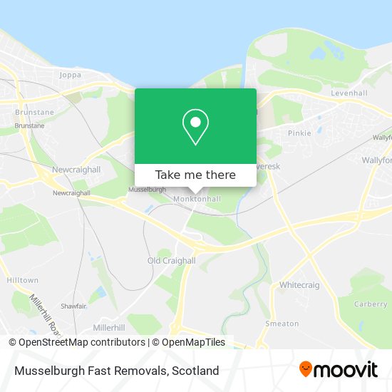 Musselburgh Fast Removals map