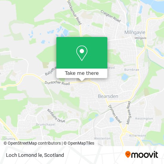 Loch Lomond le map