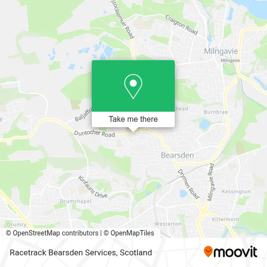Racetrack Bearsden Services map
