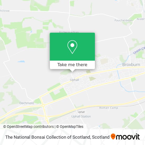 The National Bonsai Collection of Scotland map