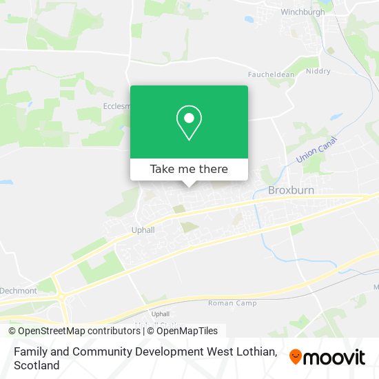 Family and Community Development West Lothian map