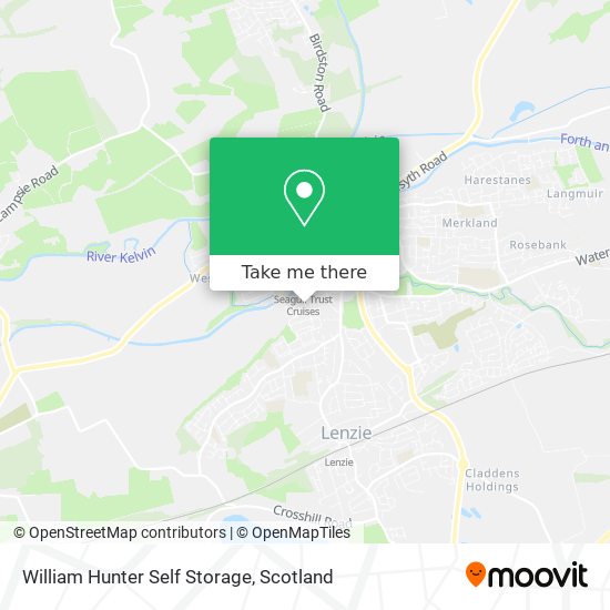 William Hunter Self Storage map