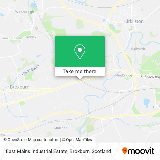 East Mains Industrial Estate, Broxburn map