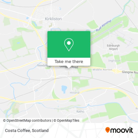 Costa Coffee map