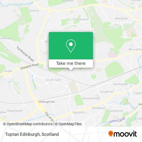 Toptan Edinburgh map