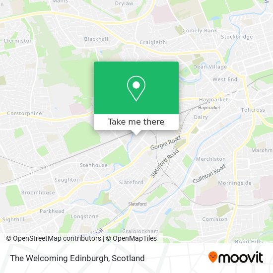 The Welcoming Edinburgh map