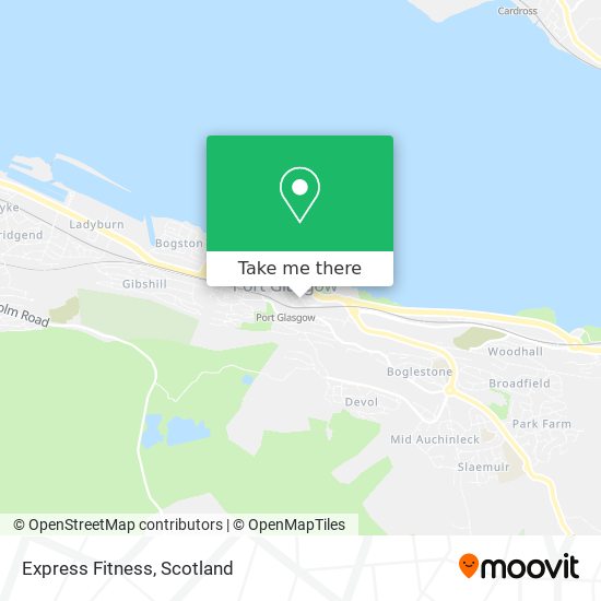 Express Fitness map