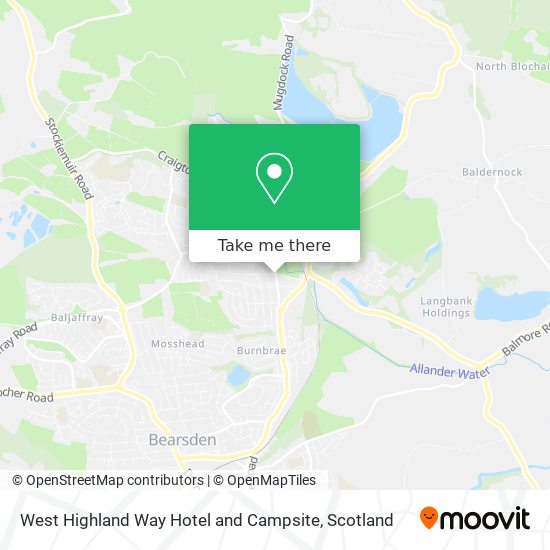 West Highland Way Hotel and Campsite map