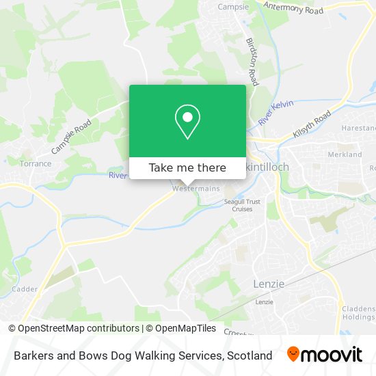 Barkers and Bows Dog Walking Services map