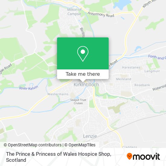 The Prince & Princess of Wales Hospice Shop map