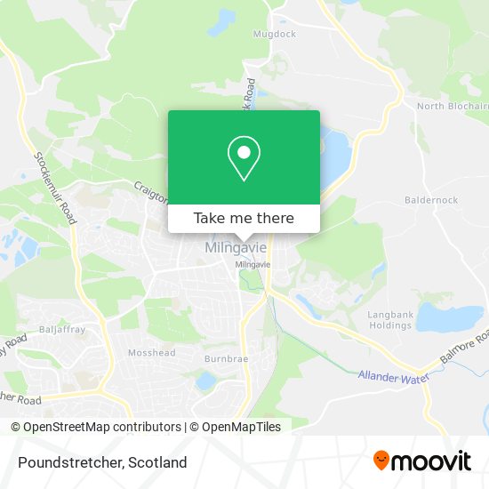 Poundstretcher map