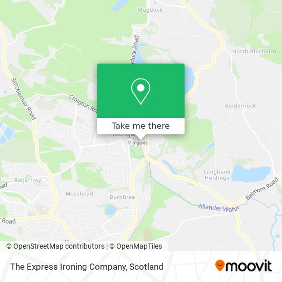The Express Ironing Company map