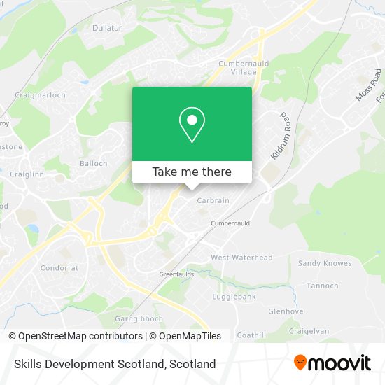 Skills Development Scotland map