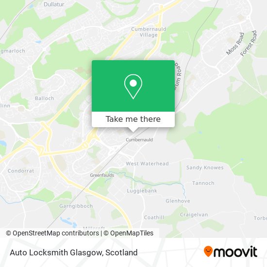 Auto Locksmith Glasgow map