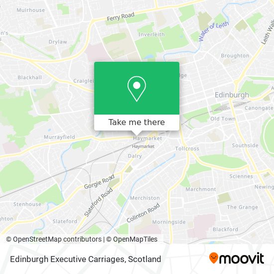 Edinburgh Executive Carriages map