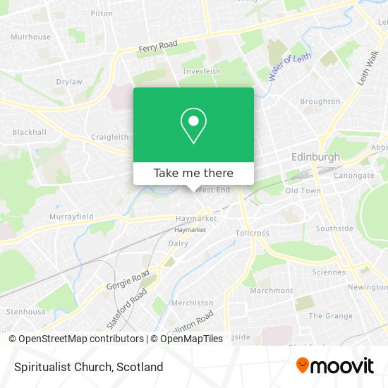 Spiritualist Church map