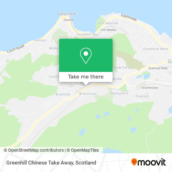 Greenhill Chinese Take Away map