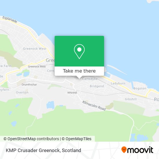 KMP Crusader Greenock map