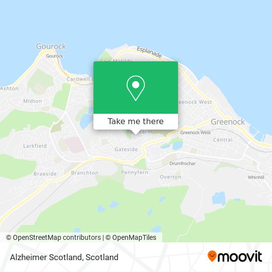 Alzheimer Scotland map