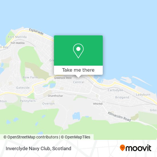 Inverclyde Navy Club map