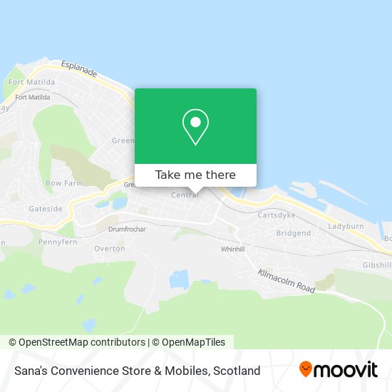 Sana's Convenience Store & Mobiles map