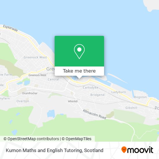 Kumon Maths and English Tutoring map