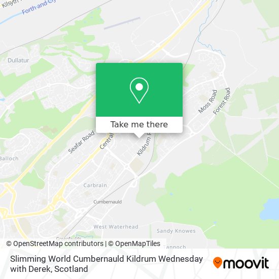 Slimming World Cumbernauld Kildrum Wednesday with Derek map