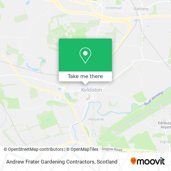 Andrew Frater Gardening Contractors map