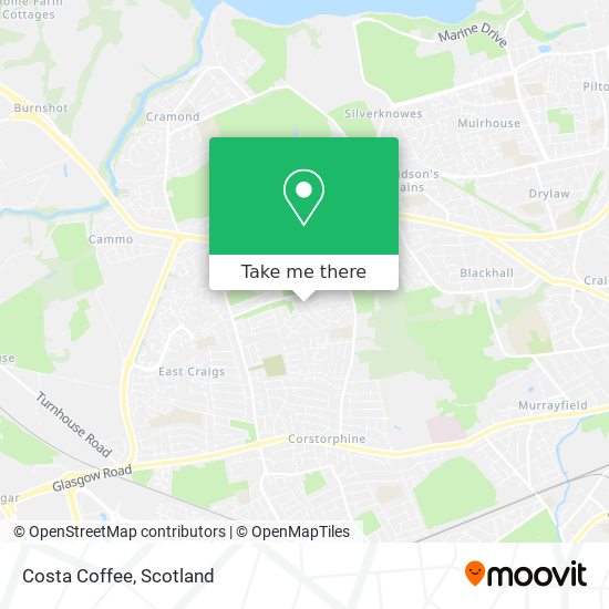 Costa Coffee map