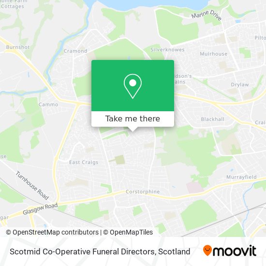 Scotmid Co-Operative Funeral Directors map