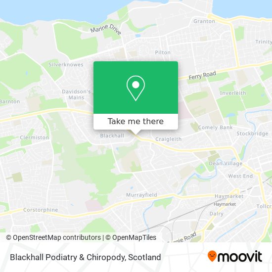 Blackhall Podiatry & Chiropody map