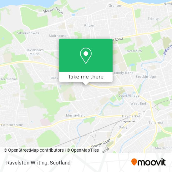 Ravelston Writing map