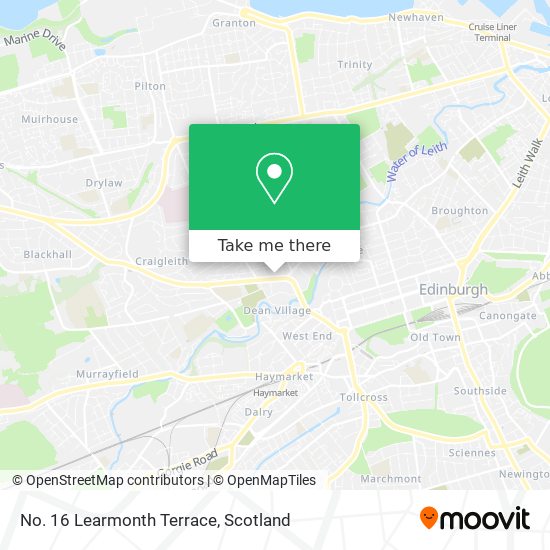 No. 16 Learmonth Terrace map