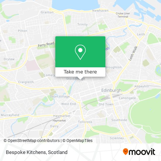Bespoke Kitchens map