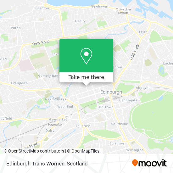 Edinburgh Trans Women map