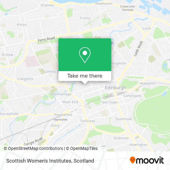 Scottish Women's Institutes map