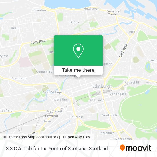 S.S.C A Club for the Youth of Scotland map
