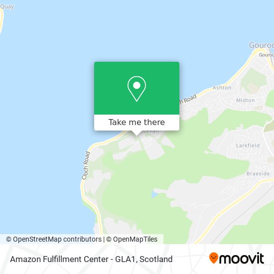 Amazon Fulfillment Center - GLA1 map