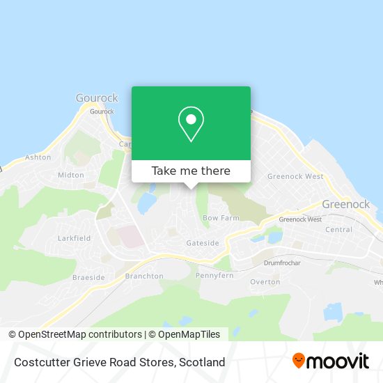 Costcutter Grieve Road Stores map
