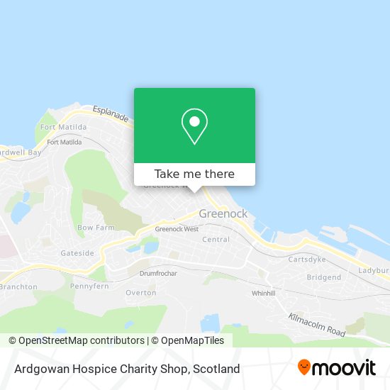 Ardgowan Hospice Charity Shop map