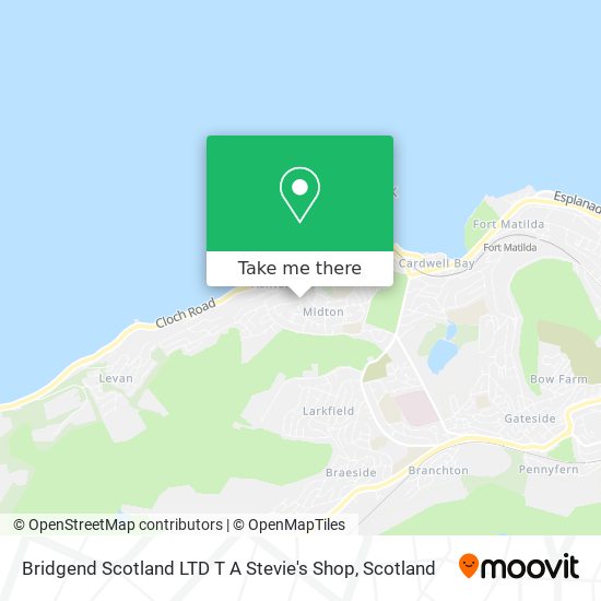 Bridgend Scotland LTD T A Stevie's Shop map