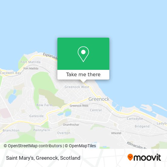 Saint Mary's, Greenock map