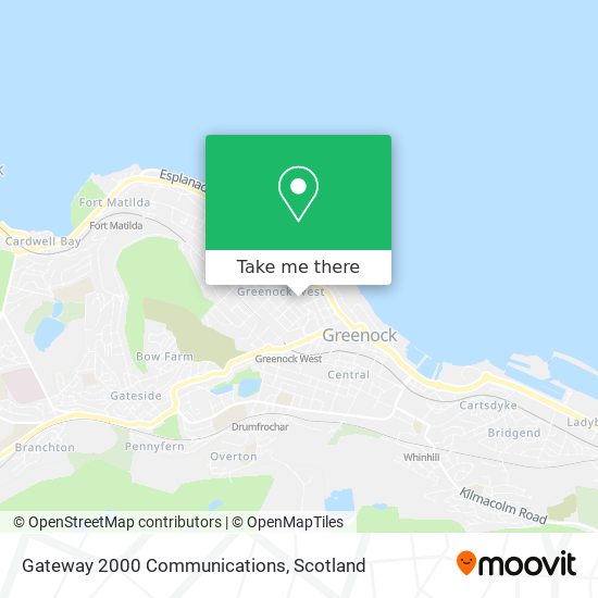 Gateway 2000 Communications map