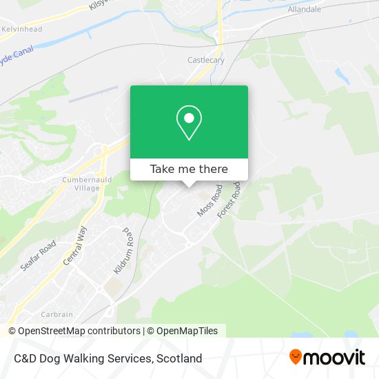 C&D Dog Walking Services map