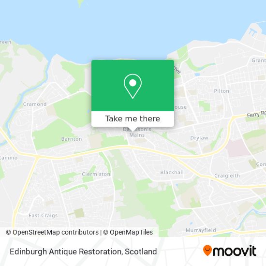 Edinburgh Antique Restoration map